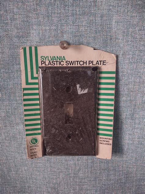 brown plastic sylvania junction box age|What is this brown material in my 1950s.